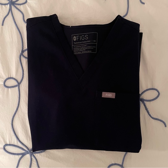 Figs Catarina one pocket scrub top navy XS - Picture 3 of 3